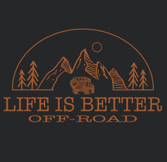 Life is Better Off-Road Ladies V-Neck Tee