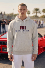 Saleen Embroidered Hoodie - Heather Oatmeal