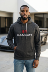 Saleen Embroidered Hoodie - Heather Charcoal