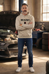 Roush Performance Embroidered Hoodie/Heather Oatmeal