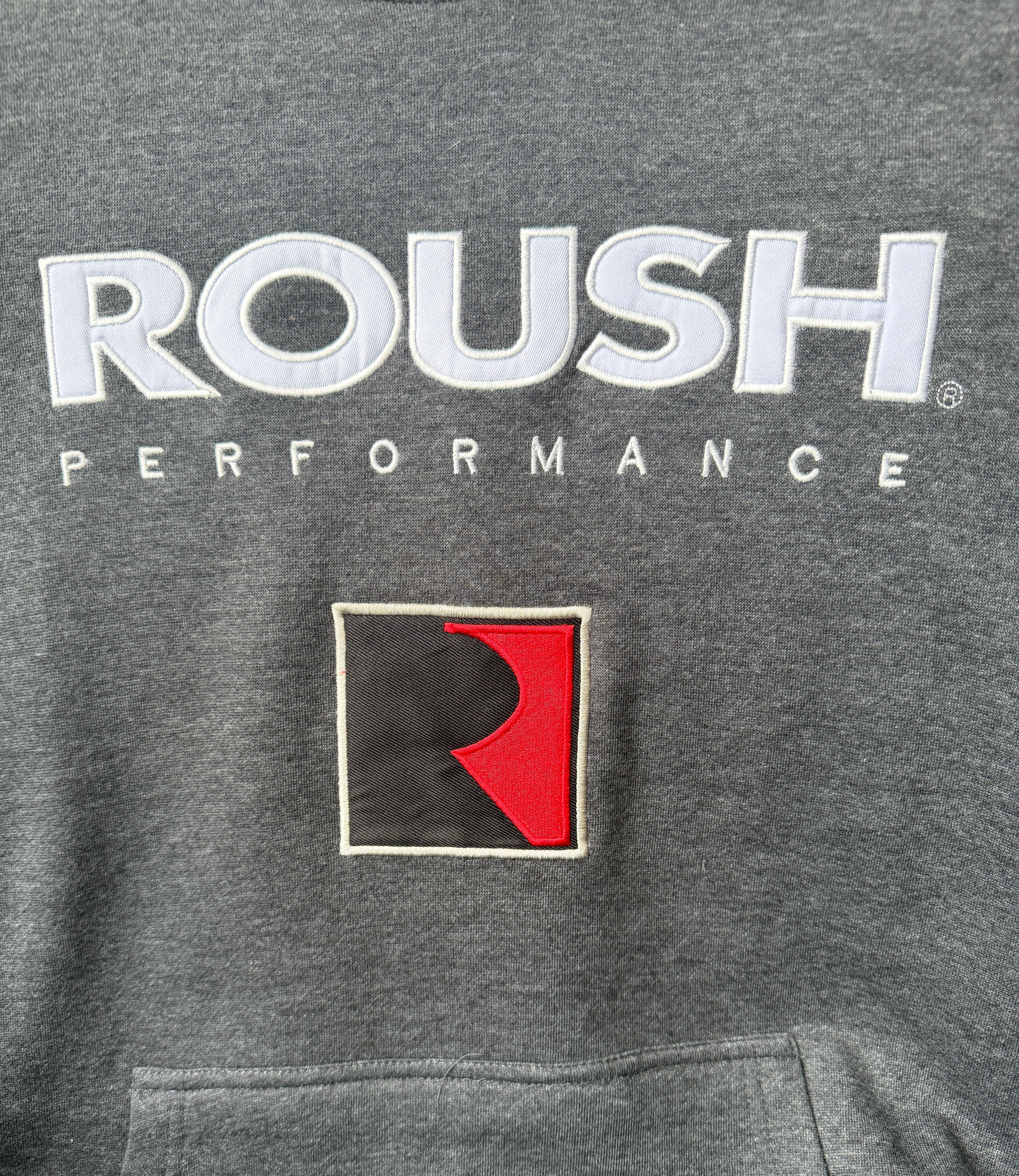 Roush Performance Embroidered Hoodie/Heather Charcoal