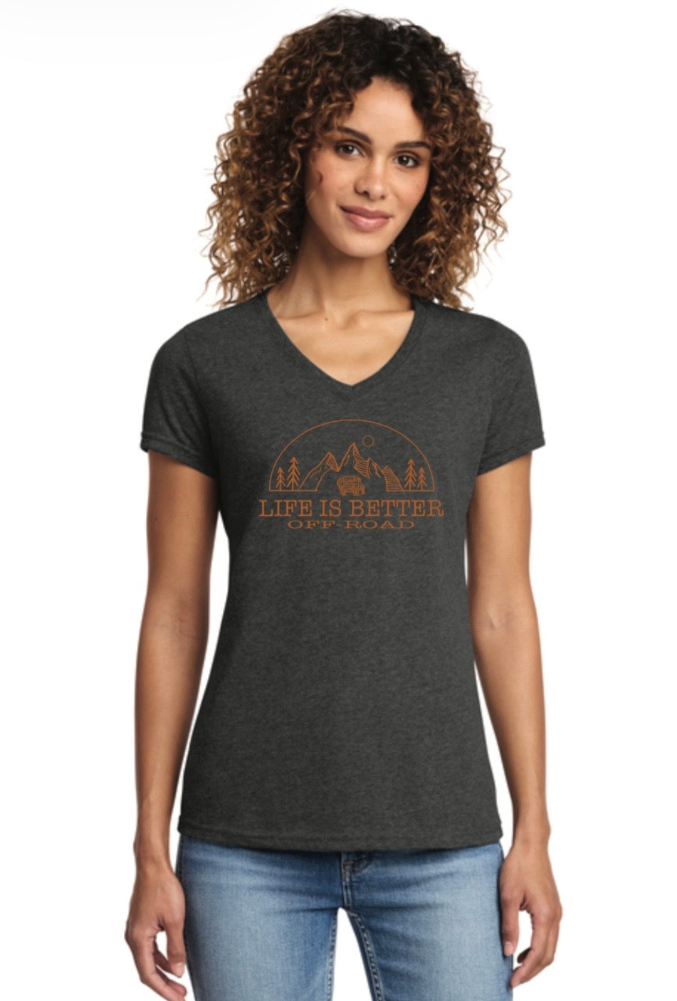 Life is Better Off-Road Ladies V-Neck Tee