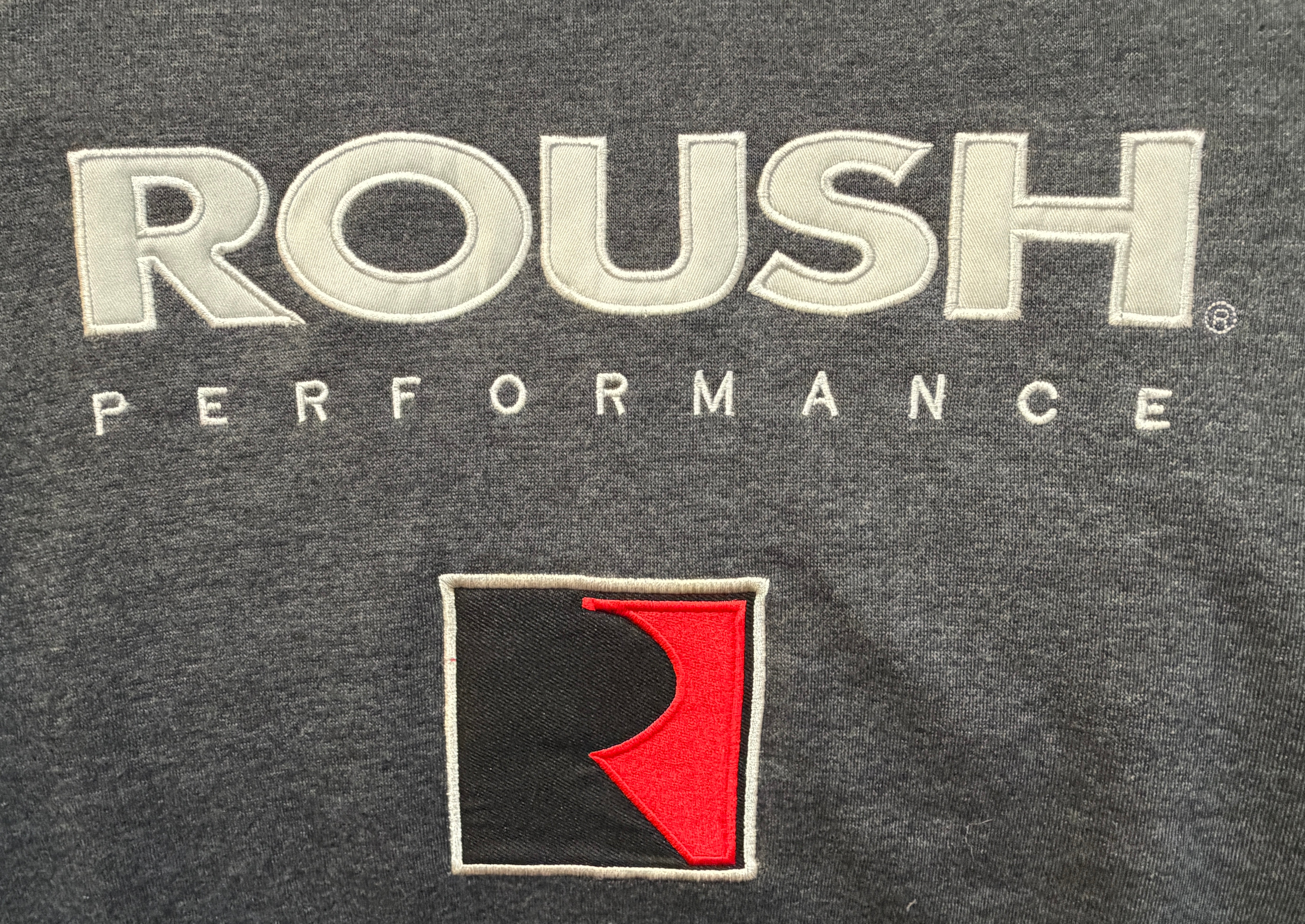 Roush Performance Embroidered Hoodie/Heather Charcoal