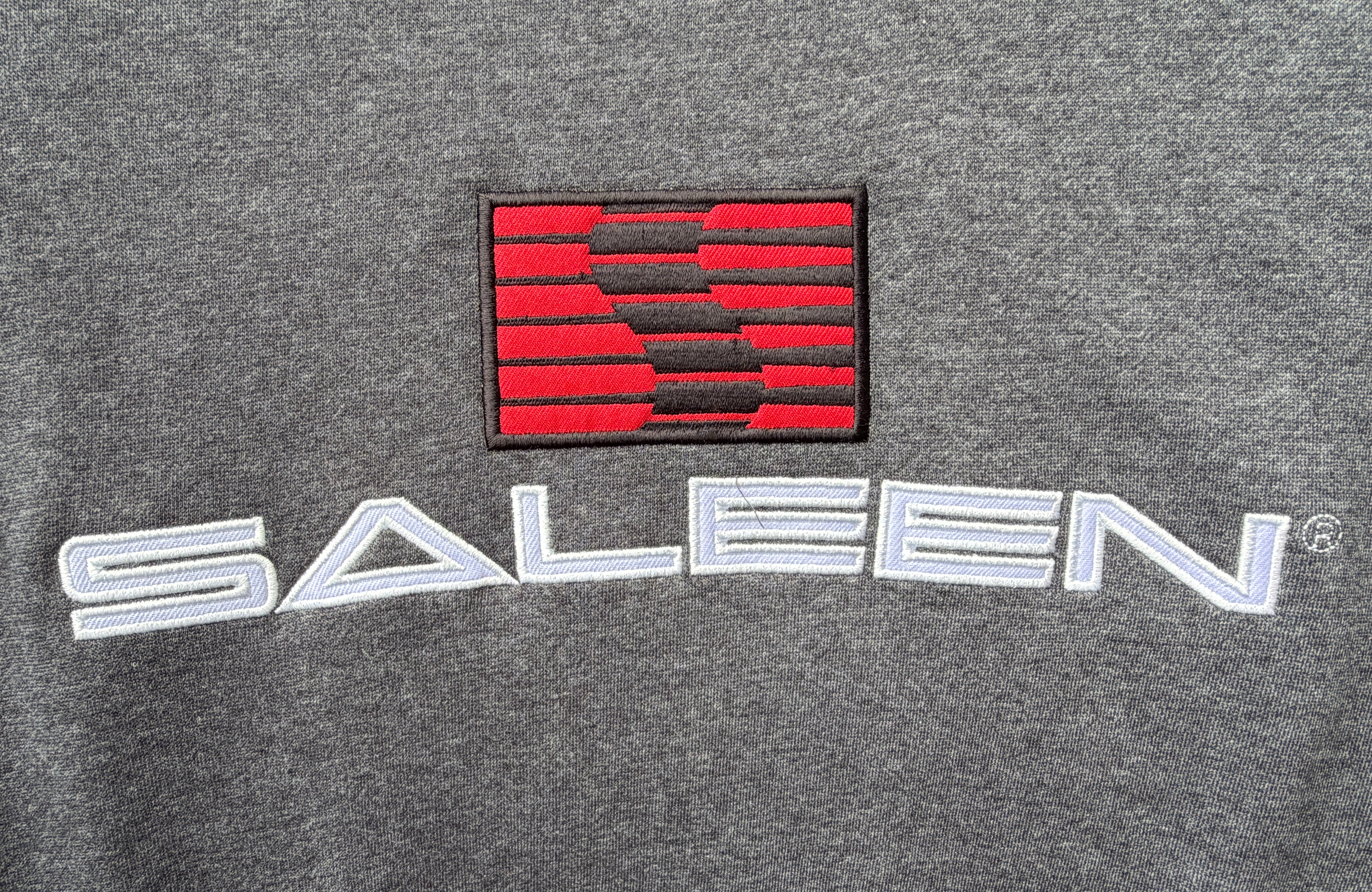 Saleen Embroidered Hoodie - Heather Charcoal