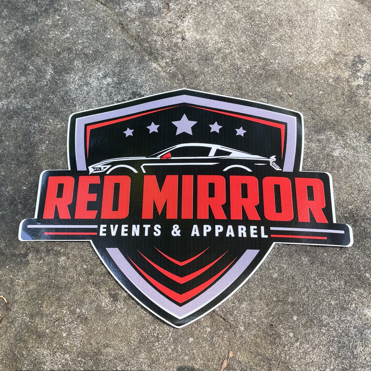 Red Mirror Events Decal